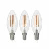 Arcchio ampoule LED filament E14 bougie, set de 3, 3000 K| Ampoules Filament|Ampoules Filament