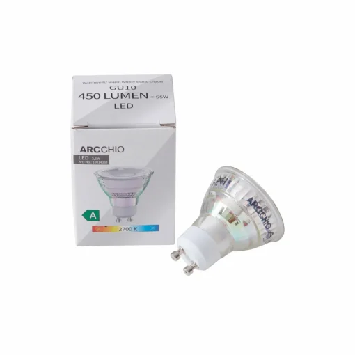 Arcchio ampoule LED GU10 2,5W 2700K 450lm verre set de 3 pièces| Ampoules Led Gu10|Ampoules Led