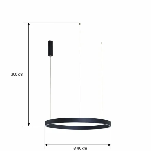 Arcchio Answin suspension LED 49 W noire| Suspensions Led|Suspensions