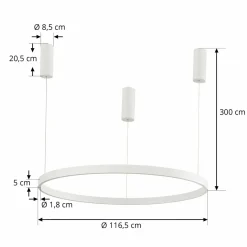 Arcchio Answin suspension LED 88 W blanche| Suspensions Led|Suspensions