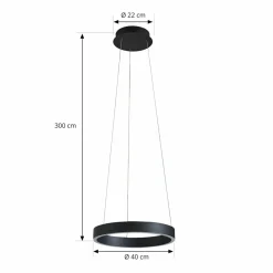 Arcchio Answin Suspension LED 26,4 W noir| Suspensions Led|Suspensions