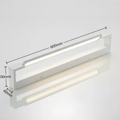 Arcchio Jora Applique pour miroir de salle de bain LED, IP44, blanc, 60 cm| Appliques Murales Led|Appliques Murales