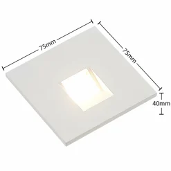 Arcchio Lampe encastrable LED Vexi, 7,5 cm x 7,5 cm, blanc, CCT| Spots Encastrés Led|Luminaires Led D'Intérieur