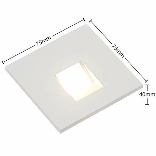 Arcchio Lampe encastrable LED Vexi, 7,5 cm x 7,5 cm, blanc, CCT| Spots Encastrés Led|Luminaires Led D'Intérieur