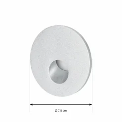 Arcchio Lampe encastrable LED Vexi, Ø 7,5 cm, argent, aluminium, CCT| Spots Encastrés Led|Luminaires Led D'Intérieur
