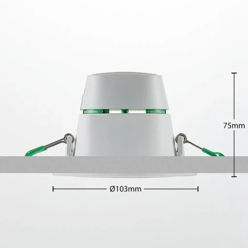 Arcchio Lampe encastrable LED Katerin, blanc, orientable, Set de 3 pièces| Spots Encastrés Led|Luminaires Led D'Intérieur
