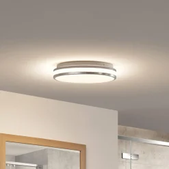 Arcchio Sinovu plafonnier pour salle de bain LED, chrome, 34 cm| Luminaires Led D'Intérieur