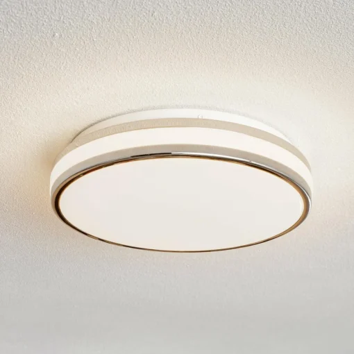 Arcchio Sinovu plafonnier bain LED, chromé, 29 cm| Plafonniers Led|Plafonniers