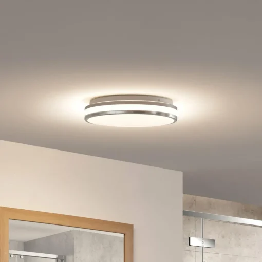 Arcchio Sinovu plafonnier bain LED, chromé, 29 cm| Plafonniers Led|Plafonniers