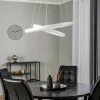 Arcchio Suspension LED Albiona, blanc, 2 anneaux, Ø 60 cm| Suspensions Led|Suspensions