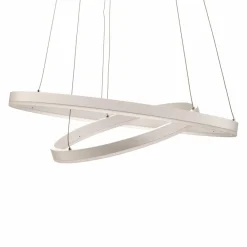 Arcchio Suspension LED Albiona, blanc, 2 anneaux, Ø 60 cm| Suspensions Led|Suspensions