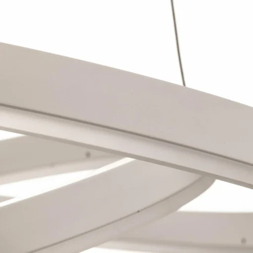 Arcchio Suspension LED Albiona, blanc, 2 anneaux, Ø 60 cm| Suspensions Led|Suspensions