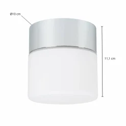 Arcchio Timaris plafonnier bain LED, chromé, IP44| Plafonniers Led|Plafonniers