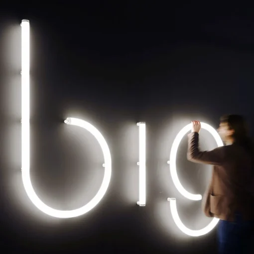 Artemide Alphabet of Light applique majuscule D| Appliques Murales Led|Appliques Murales