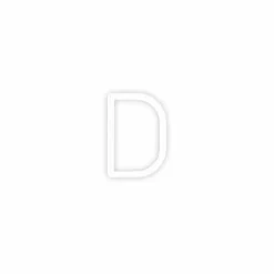 Artemide Alphabet of Light applique majuscule D| Appliques Murales Led|Appliques Murales