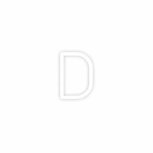 Artemide Alphabet of Light applique majuscule D| Appliques Murales Led|Appliques Murales