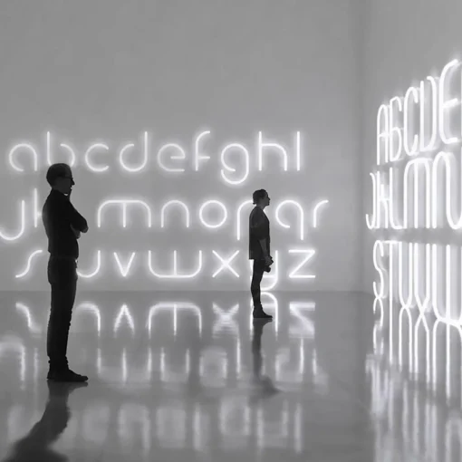 Artemide Alphabet of Light applique majuscule L| Appliques Murales Led|Appliques Murales