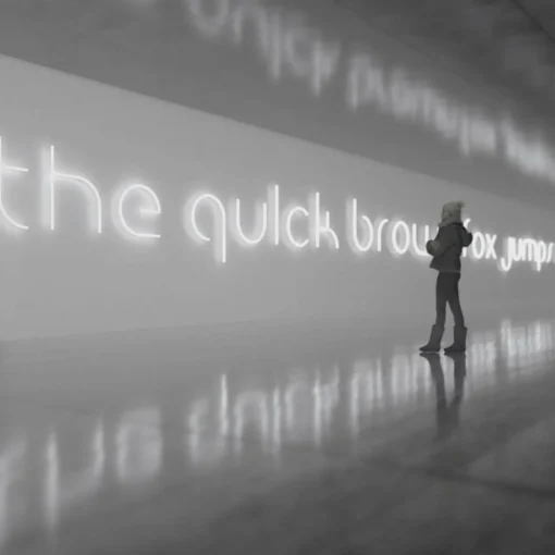 Artemide Alphabet of Light applique majuscule W| Appliques Murales Led|Appliques Murales