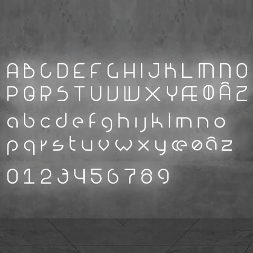 Artemide Alphabet of Light applique majuscule A| Appliques Murales Led|Appliques Murales