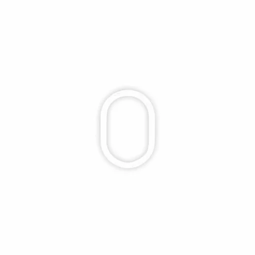 Artemide Alphabet of Light applique majuscule O| Appliques Murales Led|Appliques Murales