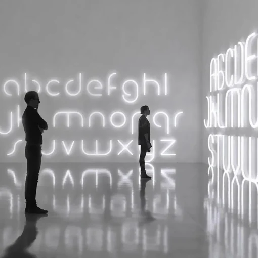 Artemide Alphabet of Light applique minuscule p| Appliques Murales Led|Appliques Murales