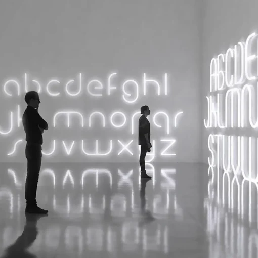 Artemide Alphabet of Light applique majuscule E| Appliques Murales Led|Appliques Murales