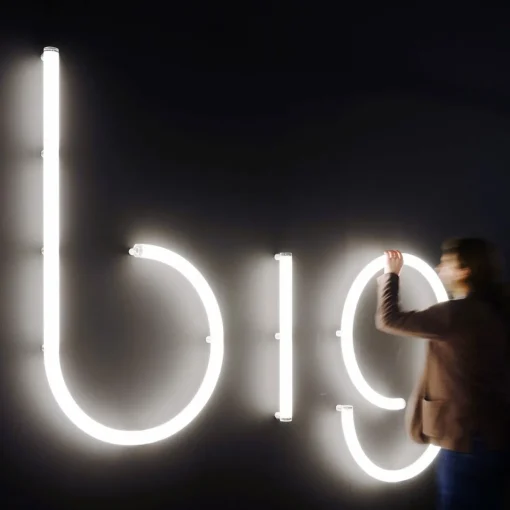 Artemide Alphabet of Light applique majuscule E| Appliques Murales Led|Appliques Murales