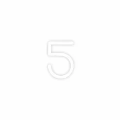 Artemide Alphabet of Light applique chiffre 5| Appliques Murales Led|Appliques Murales