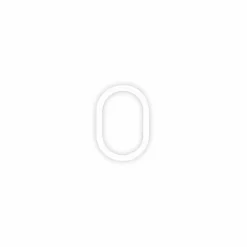 Artemide Alphabet of Light applique chiffre 0| Appliques Murales Led|Appliques Murales