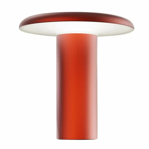 Artemide Takku lampe de table LED avec batterie, rouge| Lampes À Poser Led|Lampes À Poser Et Lampes De Table