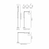 Artemide Tolomeo MegaLED Floor alu parchemin 36cm| Lampadaires Led|Lampadaires