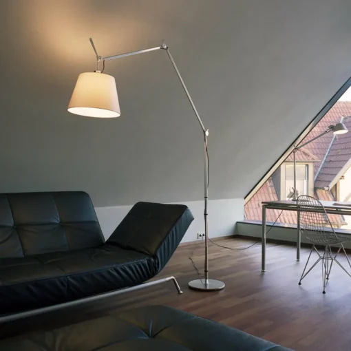 Artemide Tolomeo MegaLED Floor alu parchemin 36cm| Lampadaires Led|Lampadaires