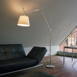 Artemide Tolomeo MegaLED Floor alu parchemin 36cm| Lampadaires Led|Lampadaires