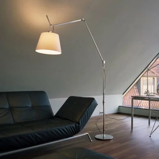 Artemide Tolomeo MegaLED Floor alu parchemin 36cm| Lampadaires Led|Lampadaires