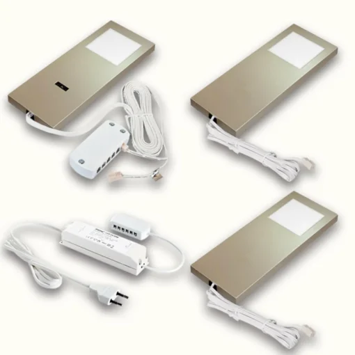 Hera Aspect acier inox lampe sous meuble LED Slim-Pad F| Luminaires Led D'Intérieur