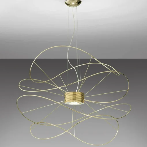 Axo Light Axolight Hoops 4 suspension LED, dorée| Suspensions Led|Suspensions