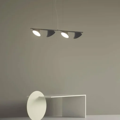 Axo Light Axolight Orchid suspension LED à 4 lampes grise| Suspensions Led|Suspensions
