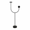 AYTM Lampe sur pied LED Grasil, noir, marbre, hauteur 127 cm| Lampadaires Led|Lampadaires