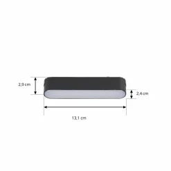 Lindby Bande LED 48 V Lumaro, noir,5W,plastique,intensité variable| Luminaires Led D'Intérieur