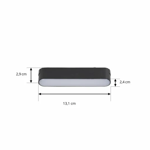 Lindby Bande LED 48 V Lumaro, noir,5W,plastique,intensité variable| Luminaires Led D'Intérieur