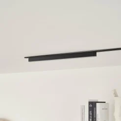 Lindby Bande LED 48 V Lumaro,noir,20W,plastique,intensité variable| Luminaires Led D'Intérieur