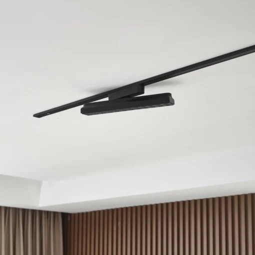 Lindby Bande LED 48 V Lumaro, noir, 24 points, intensité variable| Luminaires Led D'Intérieur