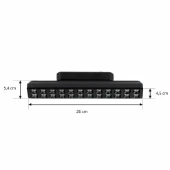 Lindby Bande LED 48 V Lumaro, noir, 24 points, intensité variable| Luminaires Led D'Intérieur