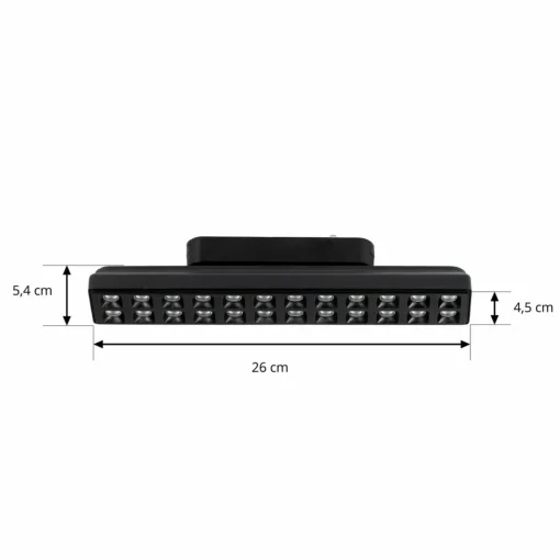 Lindby Bande LED 48 V Lumaro, noir, 24 points, intensité variable| Luminaires Led D'Intérieur