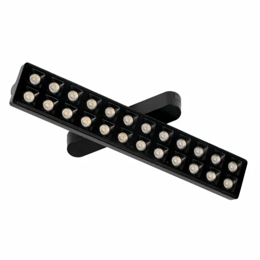 Lindby Bande LED 48 V Lumaro, noir, 24 points, intensité variable| Luminaires Led D'Intérieur