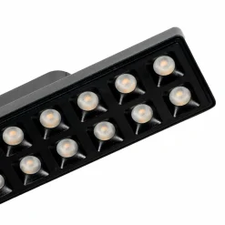 Lindby Bande LED 48 V Lumaro, noir, 24 points, intensité variable| Luminaires Led D'Intérieur