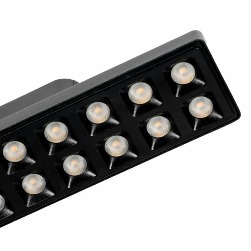 Lindby Bande LED 48 V Lumaro, noir, 24 points, intensité variable| Luminaires Led D'Intérieur