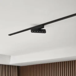 Lindby Bande LED 48V Lumaro,noir,6points,pivotant,intensité variable| Luminaires Led D'Intérieur