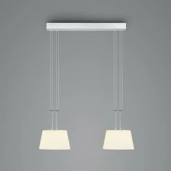 BANKAMP Conus Suspension LED, à 2 lampes, nickel| Suspensions Led|Suspensions