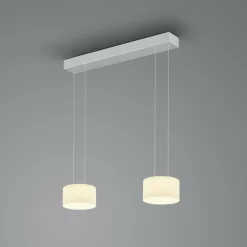 BANKAMP Grand Opal suspension, 2 lampes, alu| Suspensions Led|Suspensions